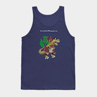 Clanosaurus Rex GLASGOWsaurus rex Plaid Glasgow Scotland Ireland Family Tartan Tank Top